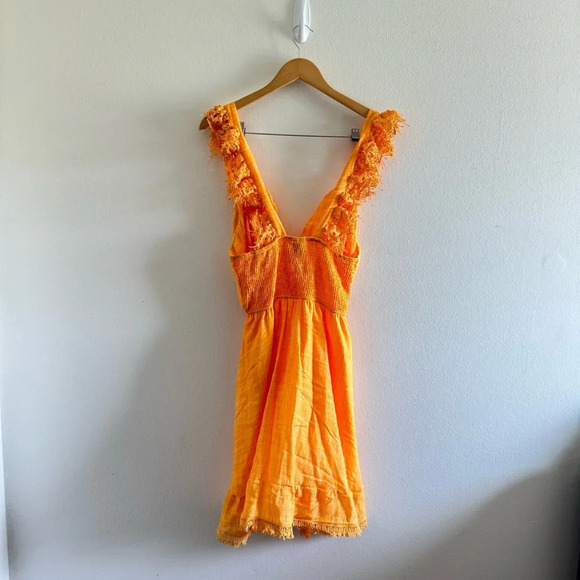 NWT Peixoto Farrah Marigold Fringe Dress Size Size XL - Picture 7 of 12